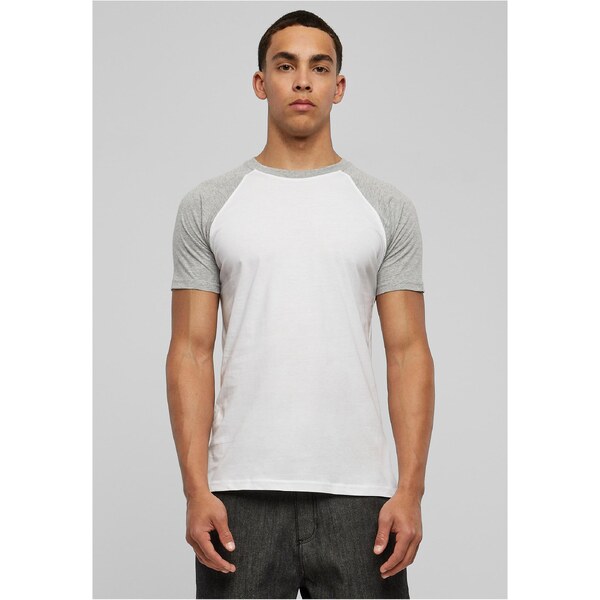 Urban Classics Contrasting raglan t-shirt wht/grey 50683827