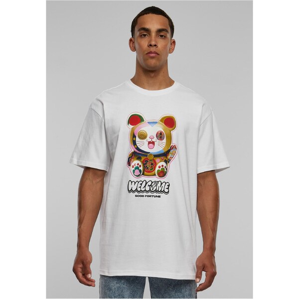 Mister Tee Welcome Cat Heavy Oversize T-shirt White 57100091