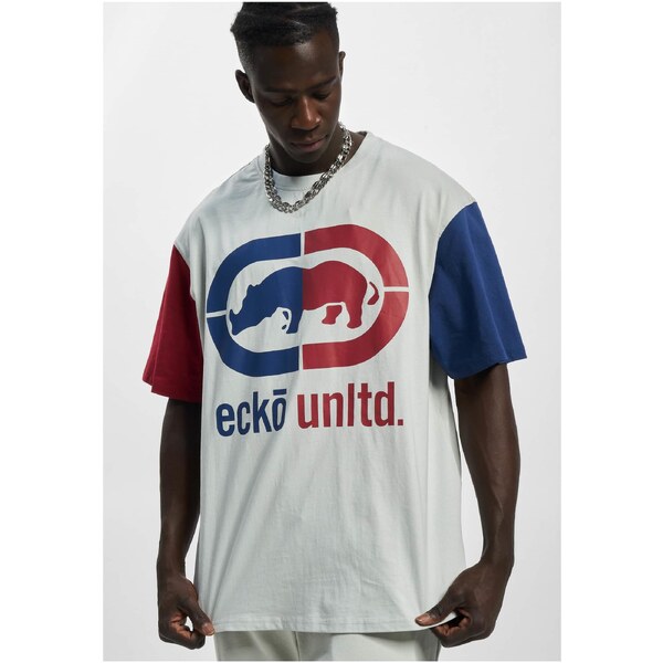 Spoločnosť Ecko Unltd. Veľké tričko sivé/červené/modré 42420168