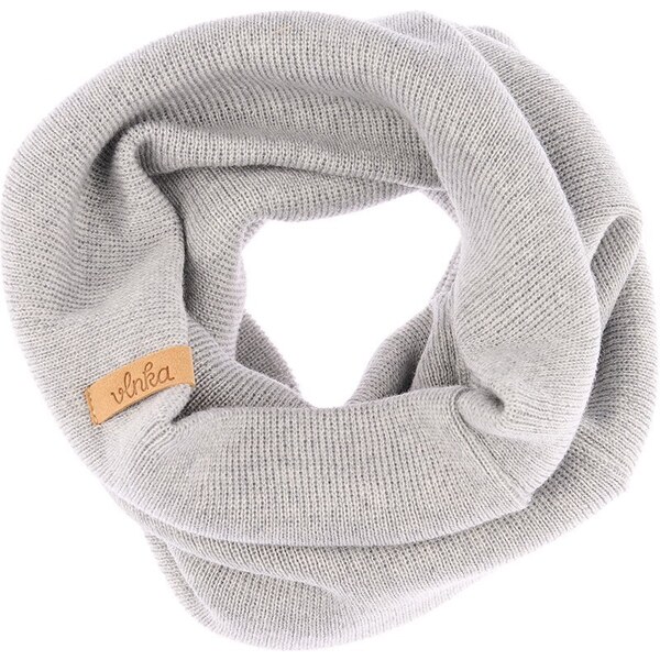 Vlnený nákrčník Vlnka N02 svetlo sivá 35261243