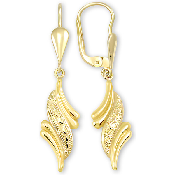 Soliter Slušivé visiace pozlátené náušnice 431 001 02263 0500000 66590726