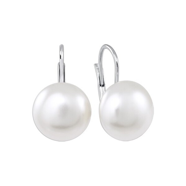 Soliter Pôvabné strieborné náušnice so syntetickou perlou 438 001 66592067