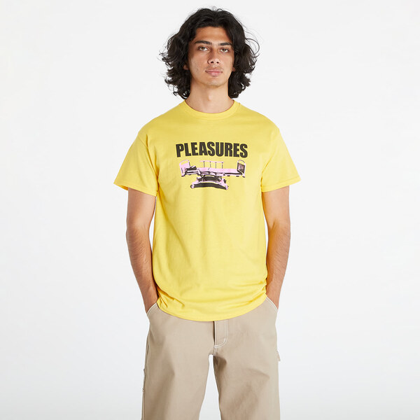 Tričko PLEASURES Bed T-Shirt Yellow S 47102399