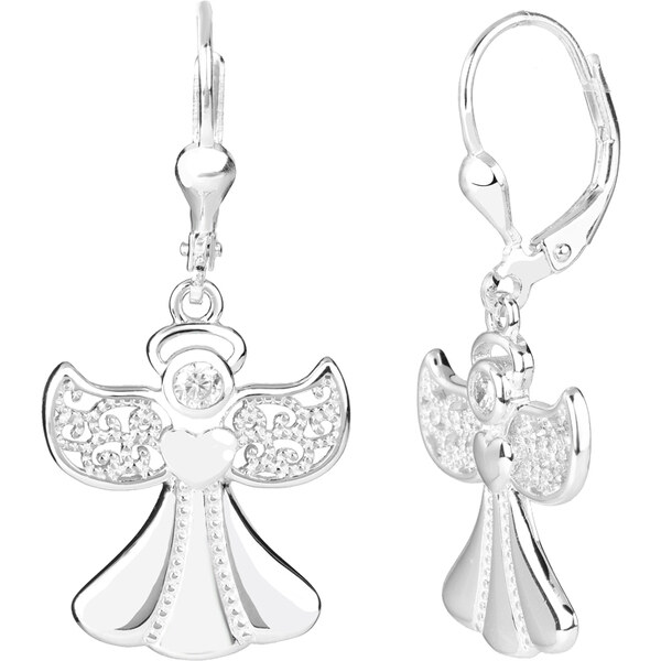 Olivie Strieborné visiace náušnice ANJEL 7910 46749911