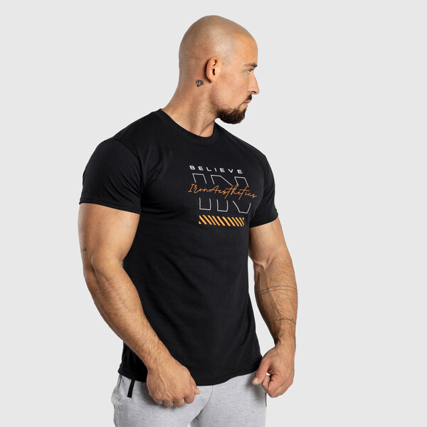 Športové tričko Iron Aesthetics Believe, čierne 46725594