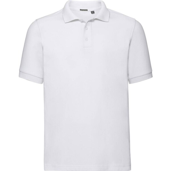 RUSSELL Mens T-shirt Tailored Stretch Polo R567M 95% smooth cotton 50513469