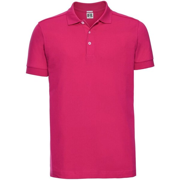 RUSSELL Mens T-shirt Stretch Polo R566M 95% smooth cotton ring-spun 5% 50511838