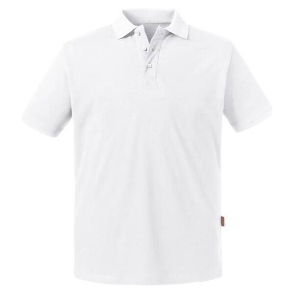 Biała koszulka męska polo Pure Organic Russell 50513465