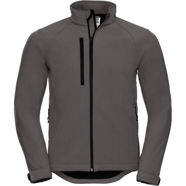 Dark Grey Mens Soft Shell Russell Jacket 50511706