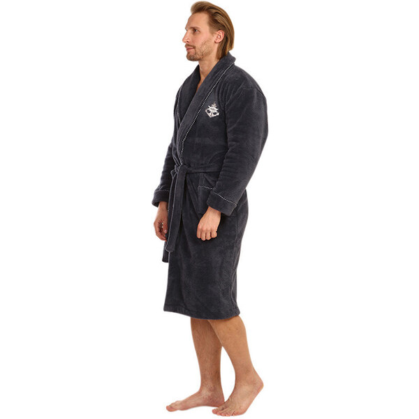 Pánsky župan L&L tmavo sivý (2114) 67197079