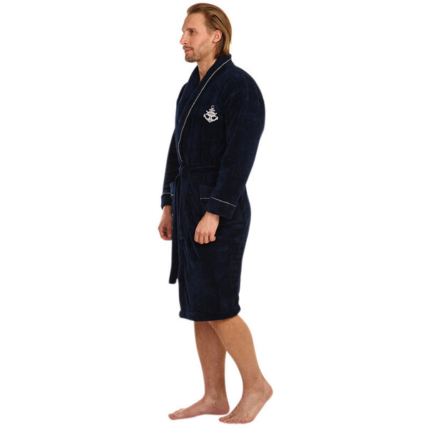 Pánsky župan L&L tmavo modrý (2114) 66113348