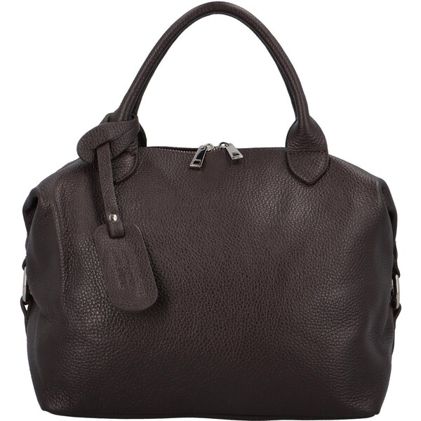 Delami Vera Pelle Dámska kožená kabelka do ruky tmavo hnedá - Delami 47244111