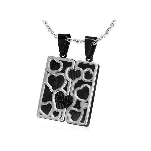 Ligot Dvojprívesok z chirurgickej ocele doštičky MPBL329 46719549