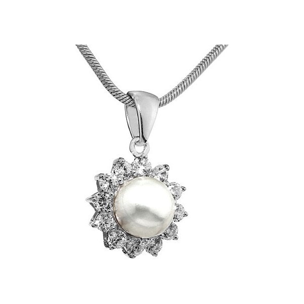 Ligot Strieborný prívesok s perlou LUCIA FNJP0343-CZ 46719581