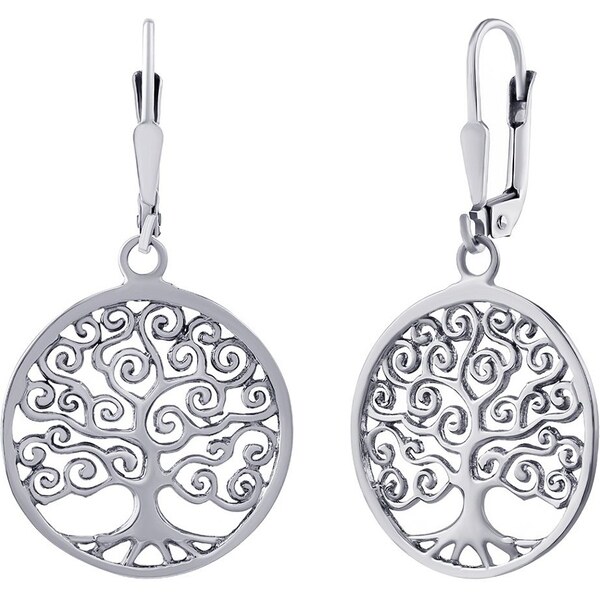 Ligot Zaujímavé lesklé náušnice zo striebra ZTJE150304 46719630