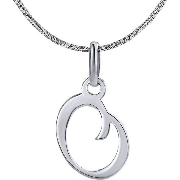 Ligot Prívesok zo striebra písmeno O ZTP1207170-O 46719624