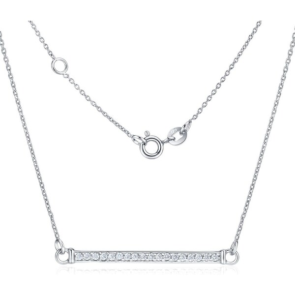 Ligot Strieborný náhrdelník VARSAMIA so zirkónovým príveskom 46719738