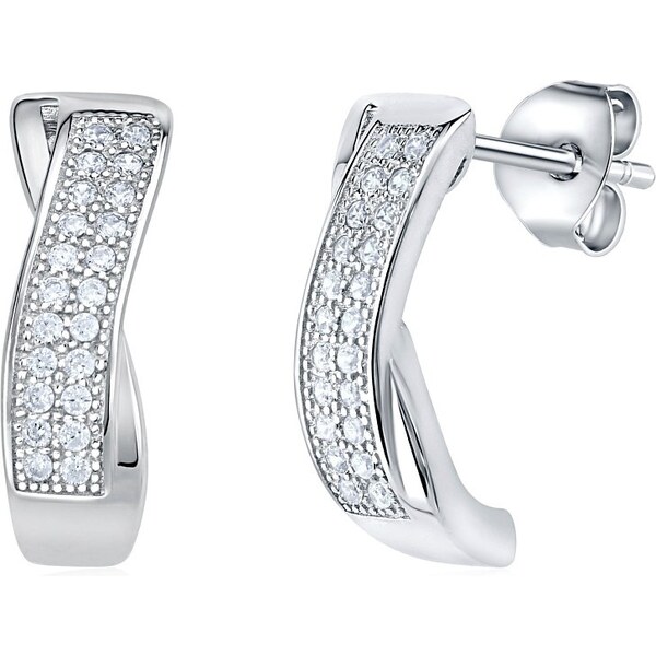 Ligot Strieborné náušnice KELLYE na puzety JJJEM0080P 46719734