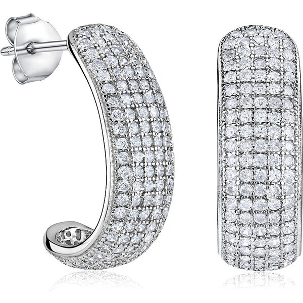 Ligot Strieborné náušnice s mikro zirkónmi JJJE0035 46719797