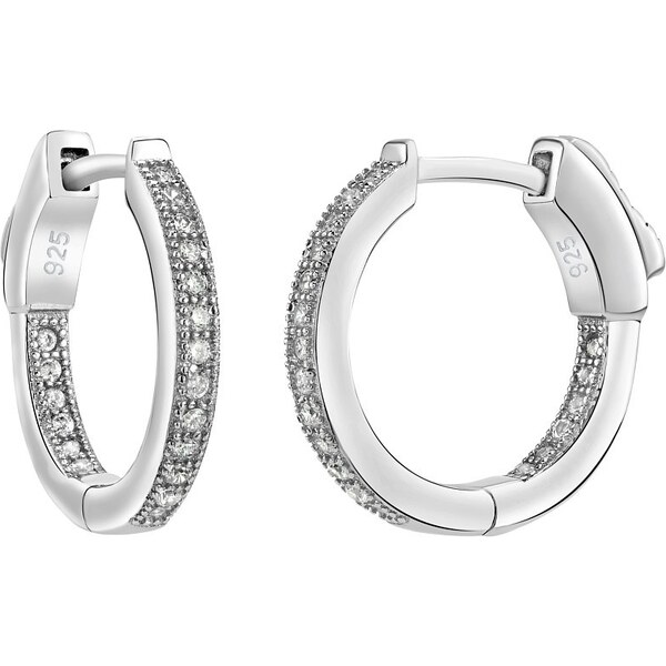 Ligot Strieborné kruhové náušnice JASMIN 17 mm JJJE0105 46719816