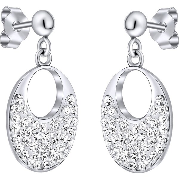 Ligot Strieborné náušnice na puzety so Swarovski Crystals 46719832