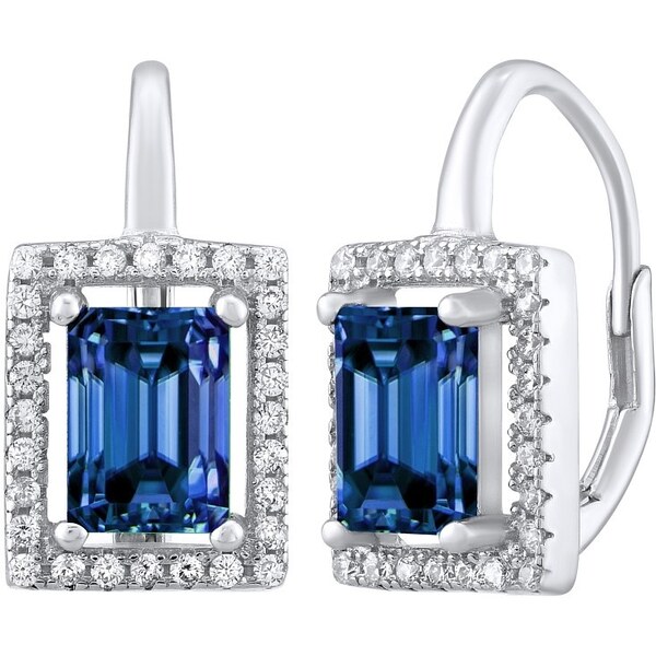 Ligot Strieborné náušnice ANADORA s modrým zirkónom LPSE0455DB 46719918