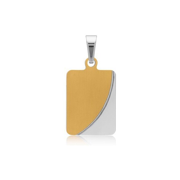 Ligot Čiastočne pozlátený prívesok z chirurgickej ocele MP5179 46719962