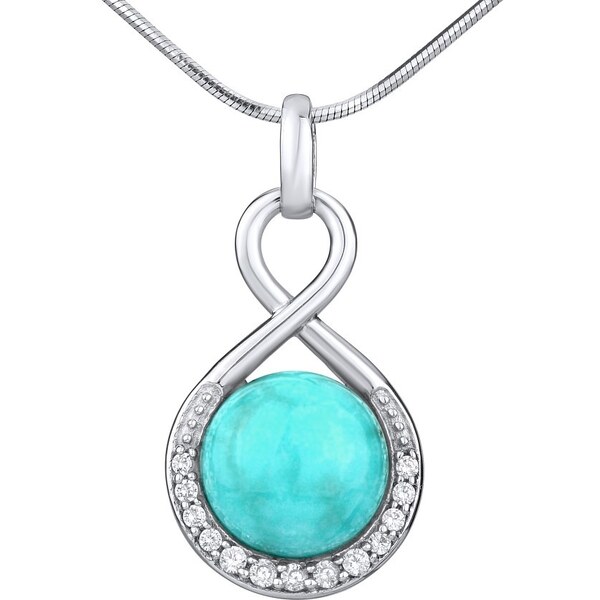 Ligot Strieborný prívesok s prírodným kameňom Tyrkys JST14709TU 46719995