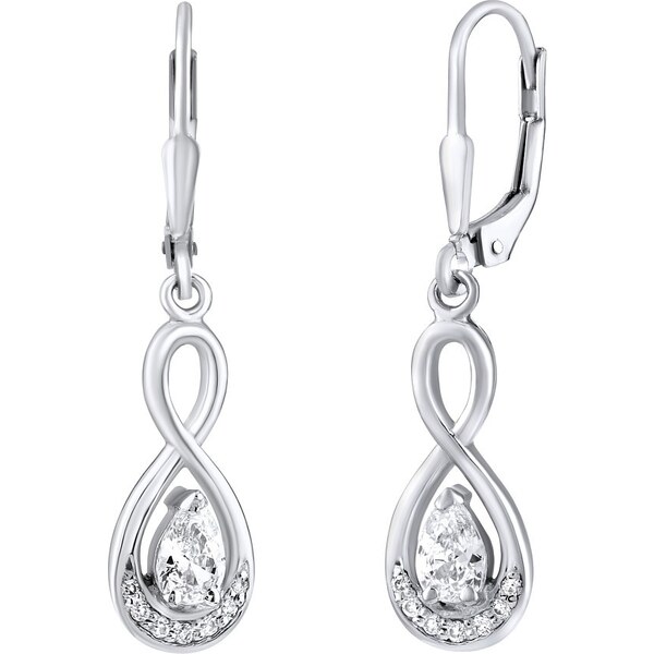 Ligot Strieborné náušnice so zirkónmi ZTT51030 46720004