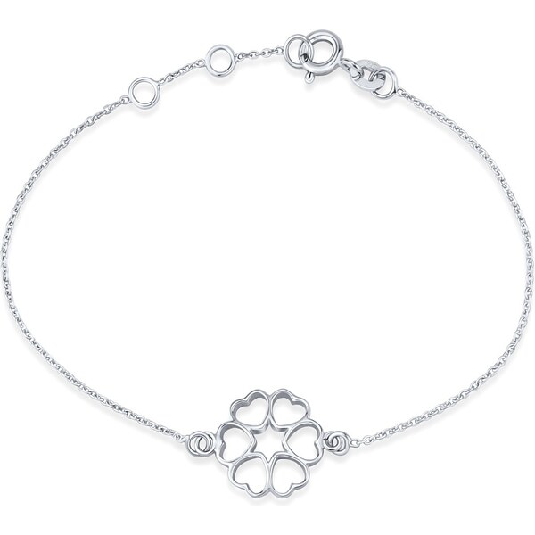 Ligot Srdiečkový strieborný náramok 16,5 - 18,5 cm 46720186