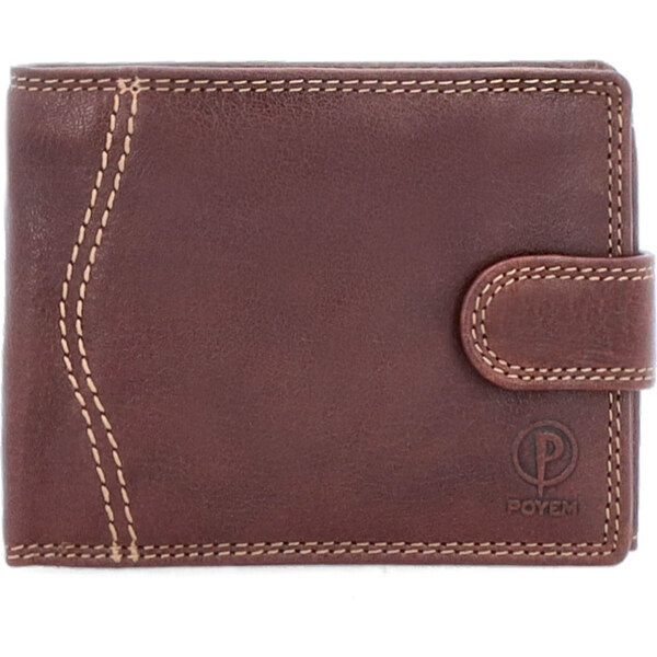 Pánska kožená peňaženka Poyem hnedá 5234 Poyem H 46751233