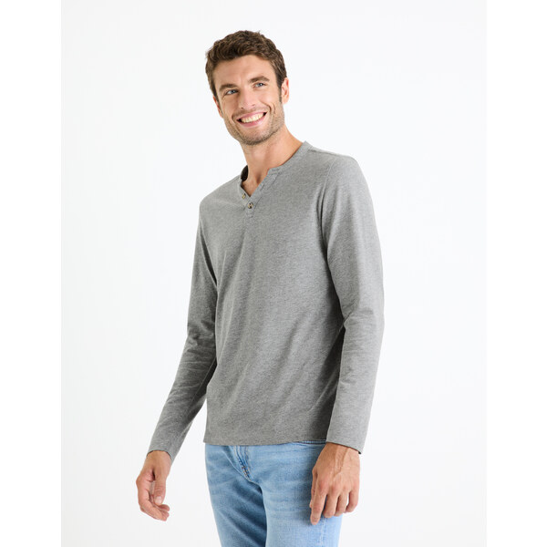 Šedé pánske tričko Celio Fegetiml 50551979