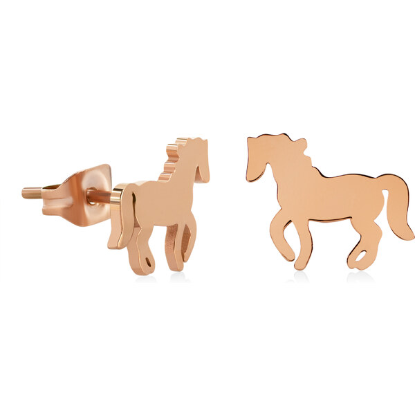 Troli Slušivé bronzové náušnice Kôň 66804927