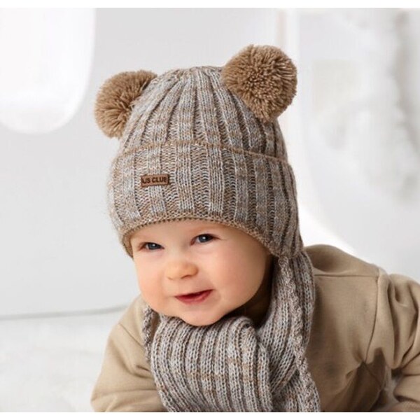 AJS Zimná čiapka a šál Evan Club 60448486