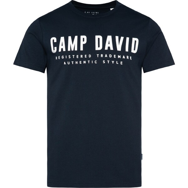CAMP DAVID Tričko námornícka modrá / biela 57990203