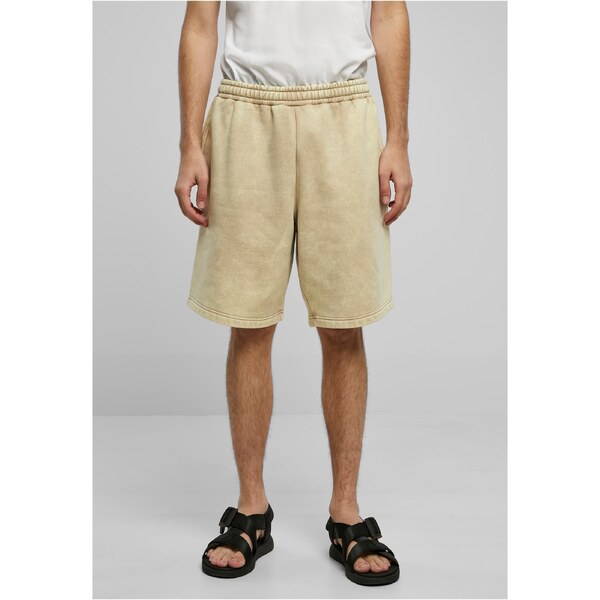 Urban Classics Union Beige Heavy Stone Washed Sweat Shorts 50659006
