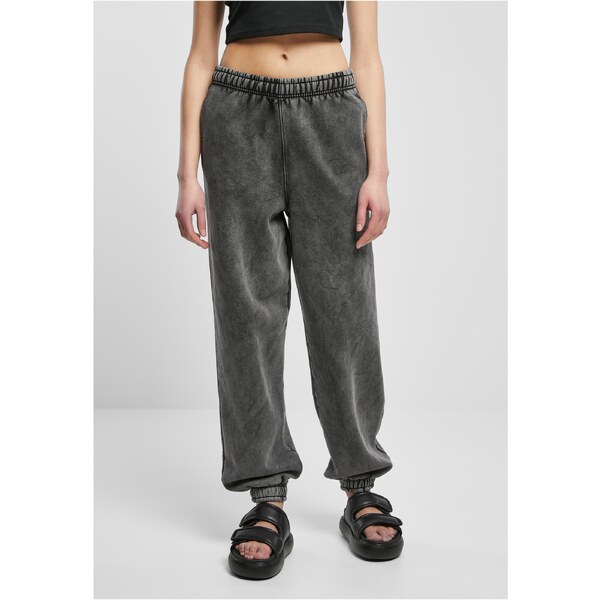 Urban Classics Womens High Waist Stone Washed Sweat Pants black 50644097
