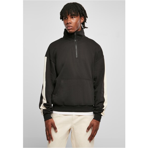 Urban Classics Striped Troyer Black 50644074