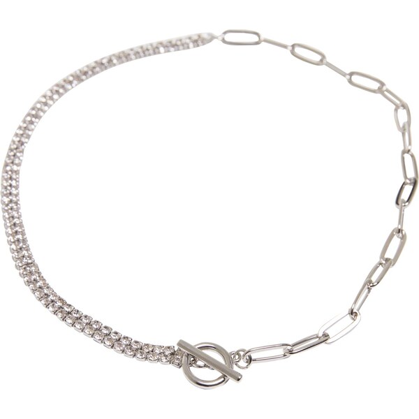 Urban Classics Venus Glittering Chain Necklace - Silver Color 50604100