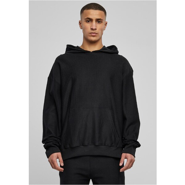 Urban Classics Rib Terry Boxes Hoody Black 50669785