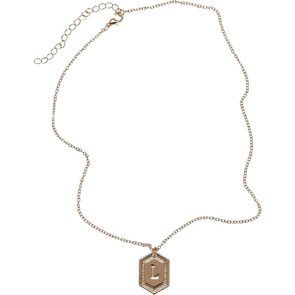 Urban Classics Basic necklace with the letter L 57100378