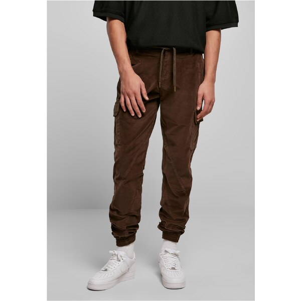Urban Classics Corduroy Cargo Jogging Pants darkolive 50685425