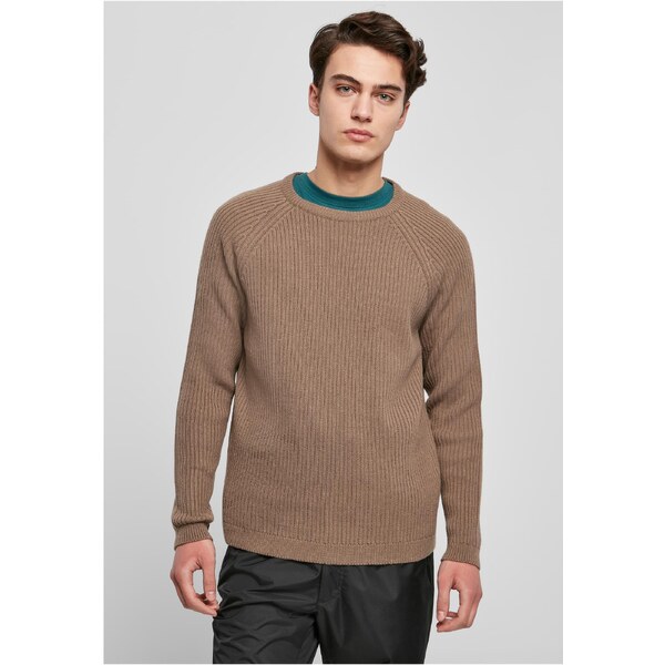 Urban Classics Ribbed raglan sweater darkkhaki 56049580