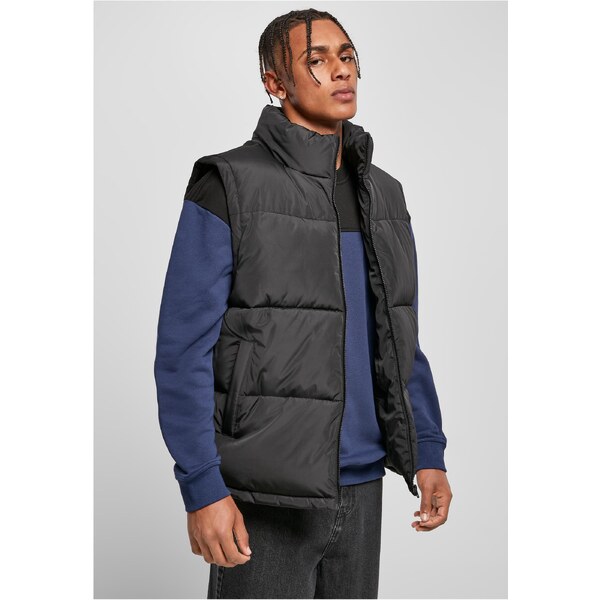 Urban Classics Block Puffer Vest Black/Black 50679077