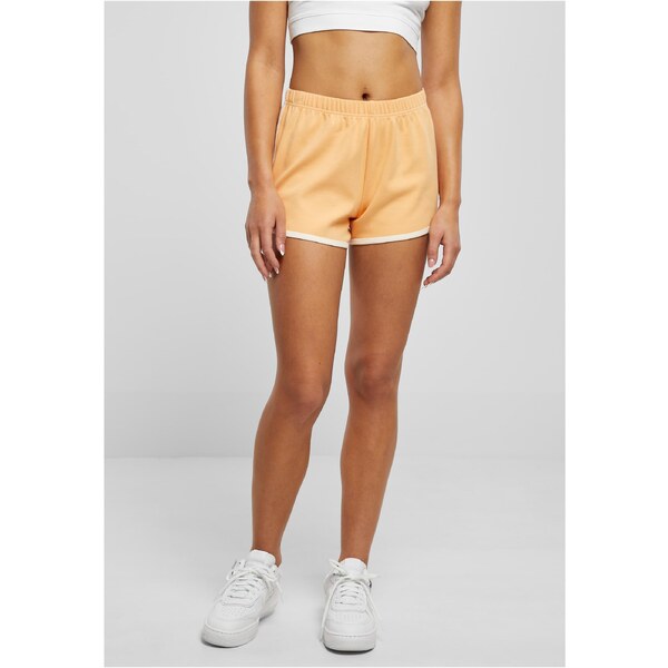 Urban Classics Womens Organic Interlock Retro Hotpants Paleo Orange 50670239