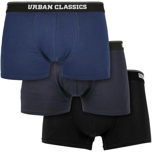 Urban Classics Organické boxerky 3-balenie tmavomodrá + námornícka 50688650