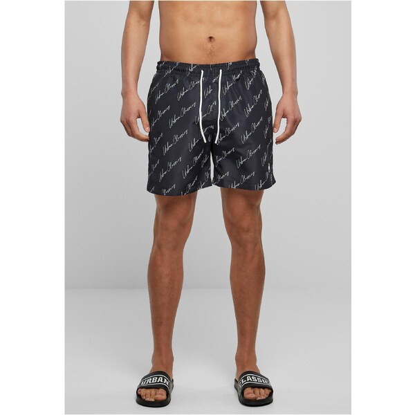 Urban Classics Swim shorts pattern blackscriptlogo 50563652