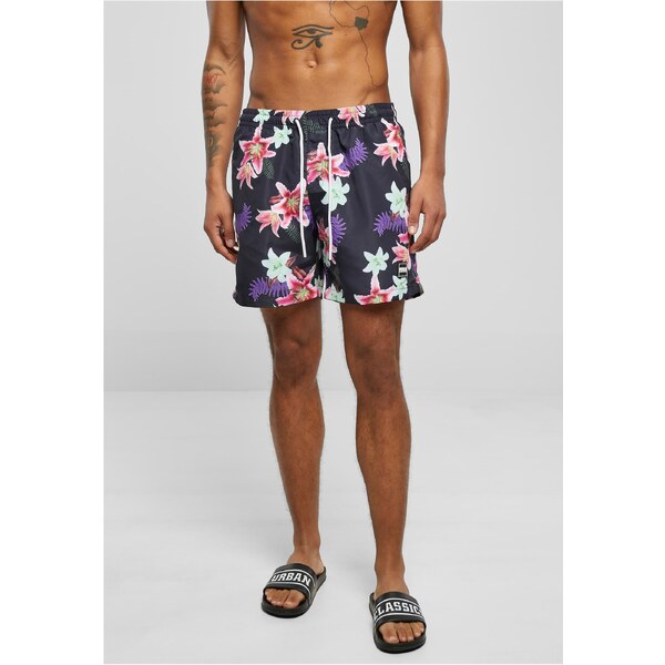Urban Classics Patterned swimsuit shorts dark jungle aop 50657752