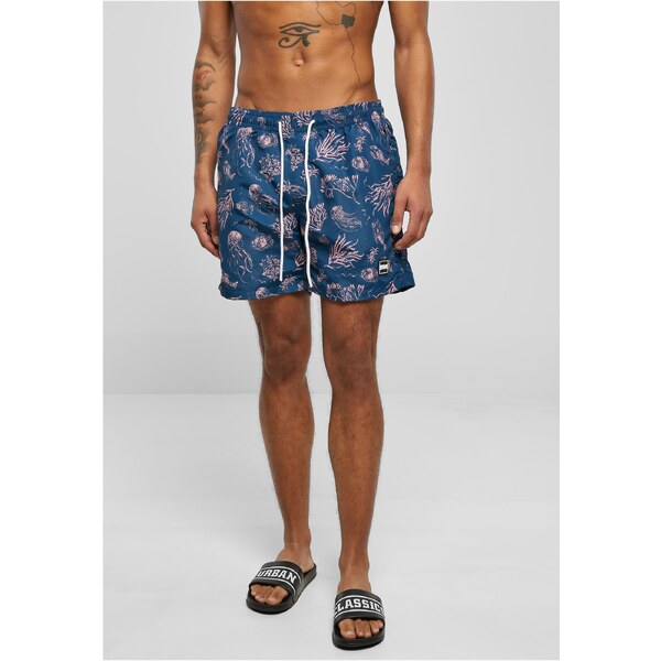 Urban Classics Pattern of swimming shorts navy aop 64633802