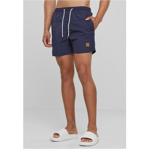 Urban Classics Mens Swimsuit Block Navy Blue 50636892